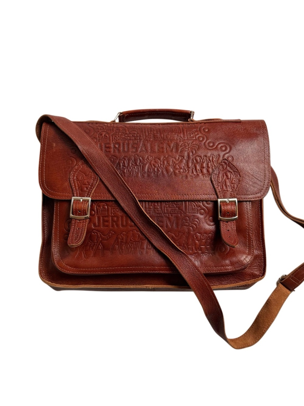 Holy Land Market Laptop/Messenger Original Leather Bag